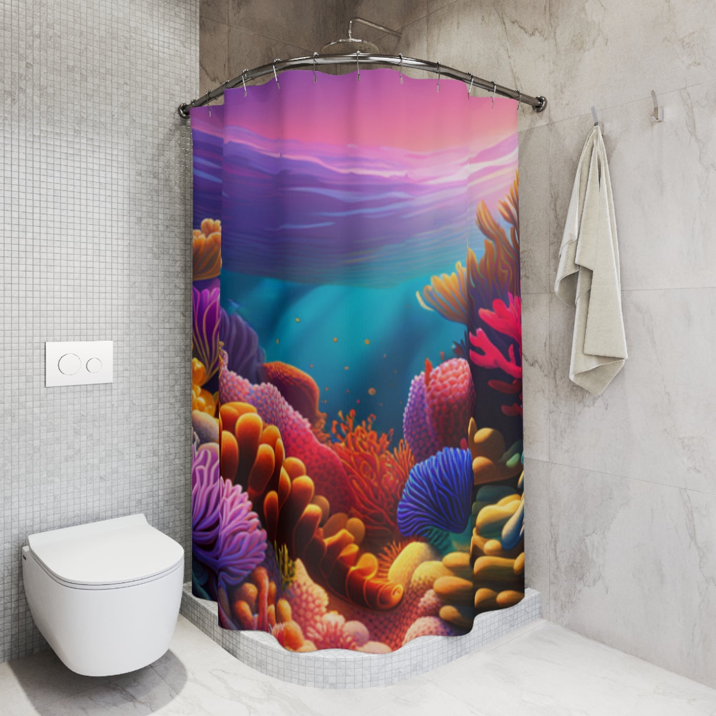Shower Curtain - Coral Reef Polyester Shower Curtain