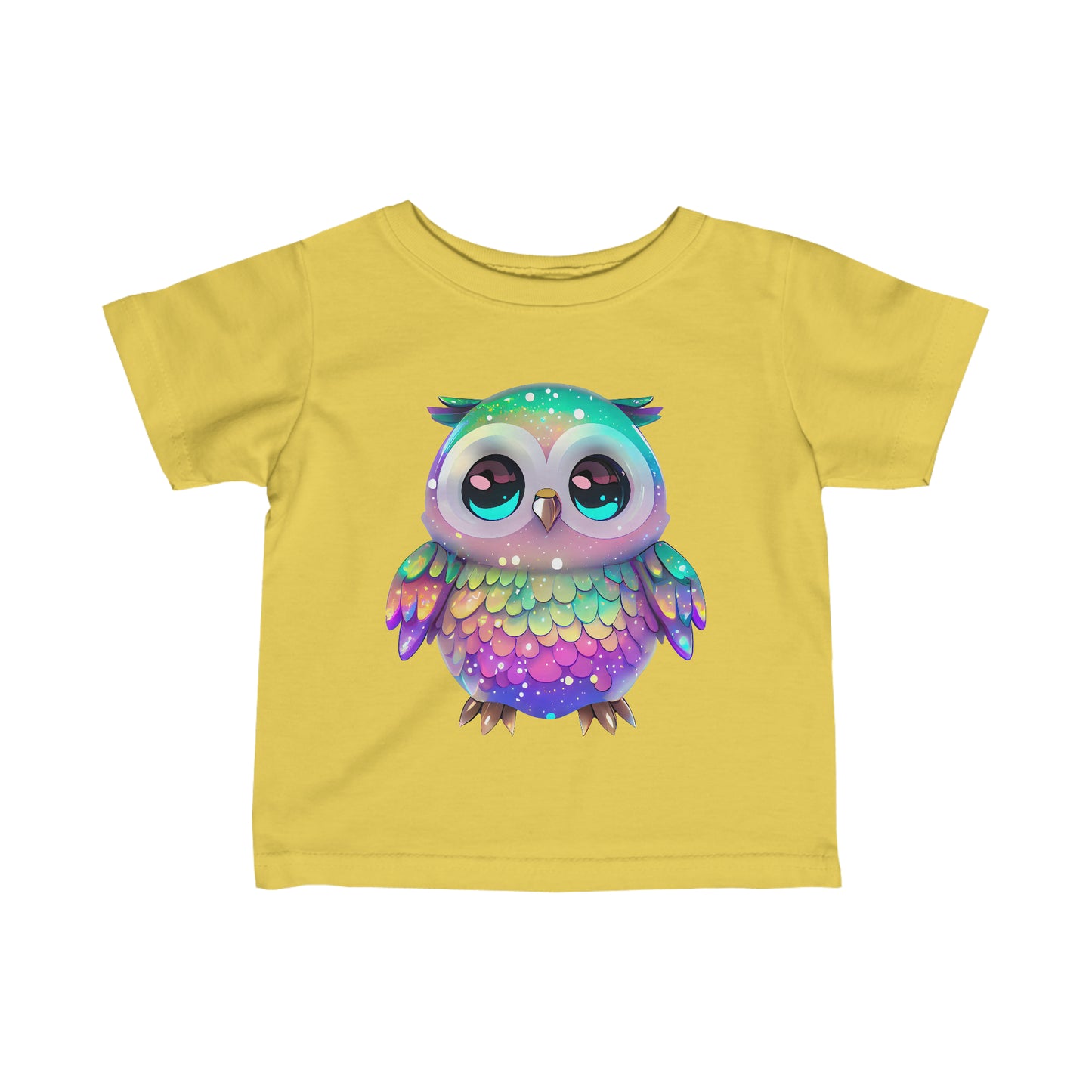 Iridescent Owl Infant Fine Jersey Tee, Sizes 6 Months - 24 Months