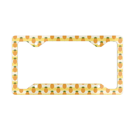 Metal License Plate Frame - Pineapple Licence Plate Frame