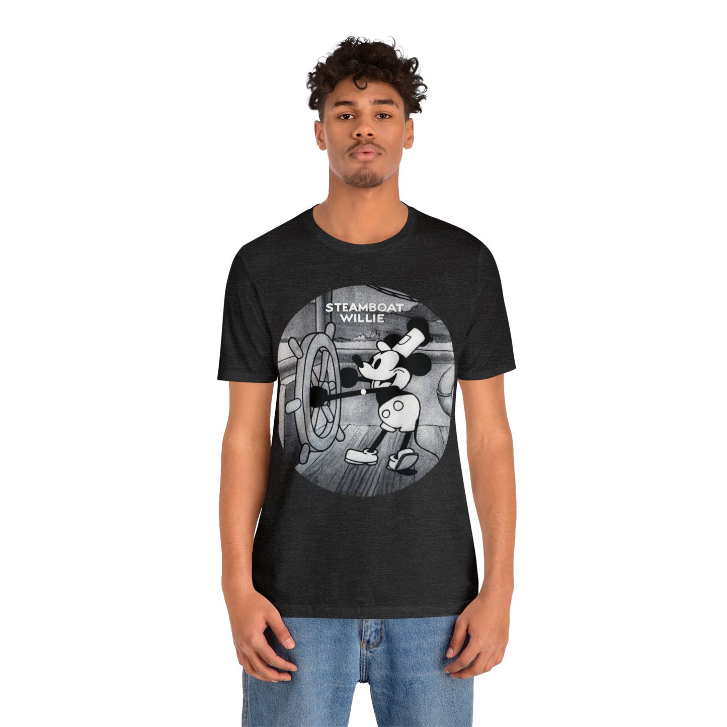 "Steamboat Willie" Unisex Jersey Short Sleeve Tee, Comes in Various Sizes Small to 3XL, Choose Your Color T-shirt