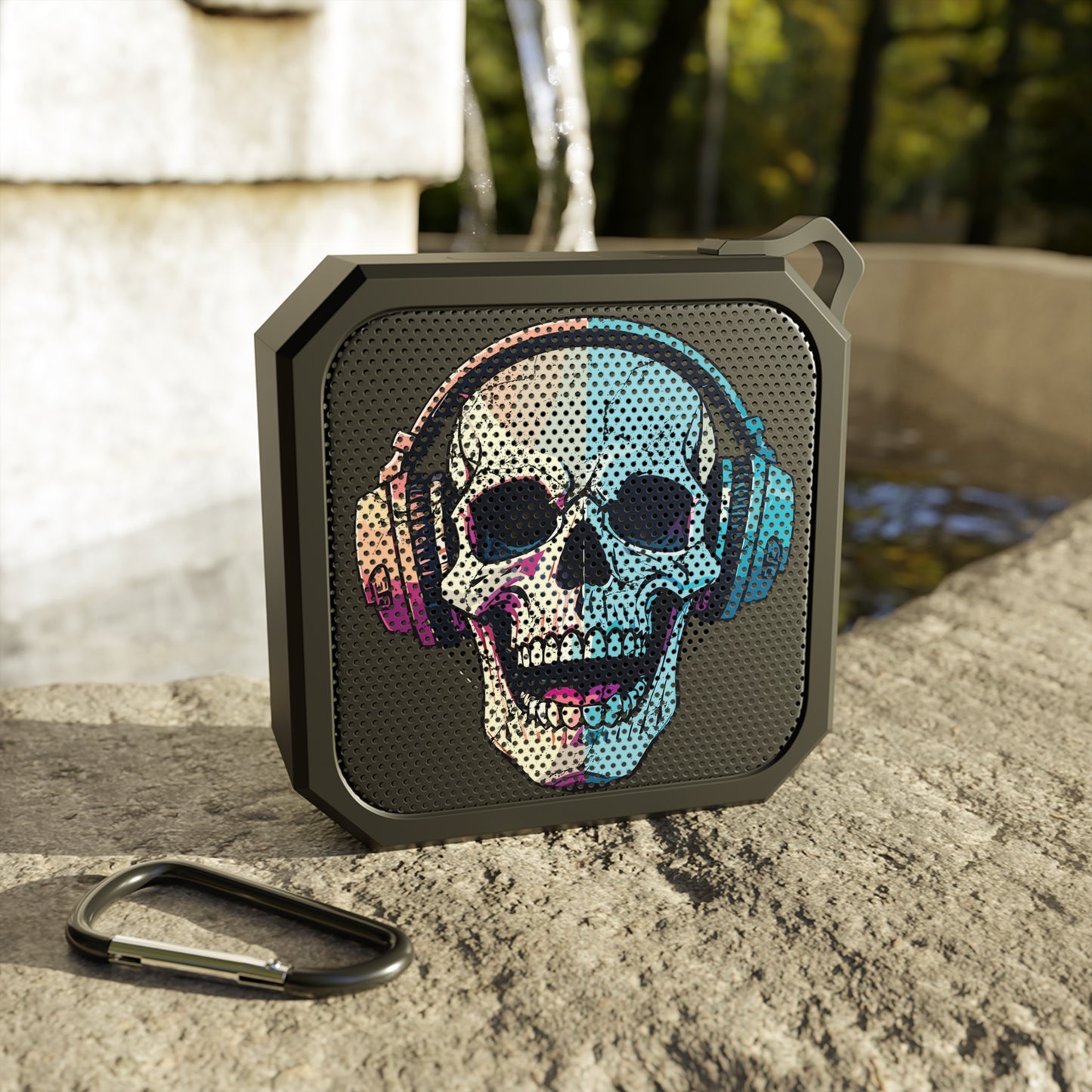 Bluetooth Speaker - Skull With Headphones Blackwater Outdoor Bluetooth Speaker
