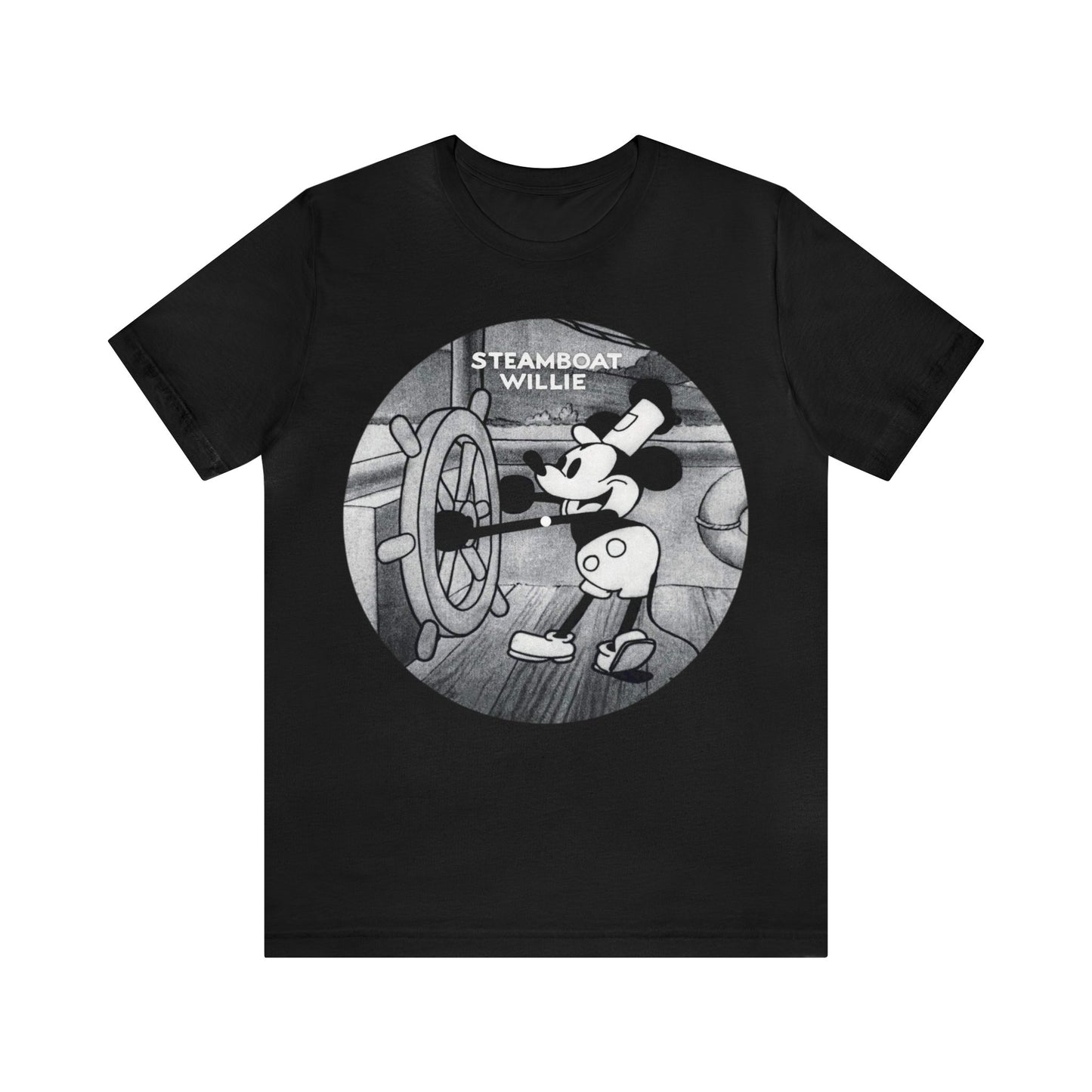 "Steamboat Willie" Unisex Jersey Short Sleeve Tee, Comes in Various Sizes Small to 3XL, Choose Your Color T-shirt
