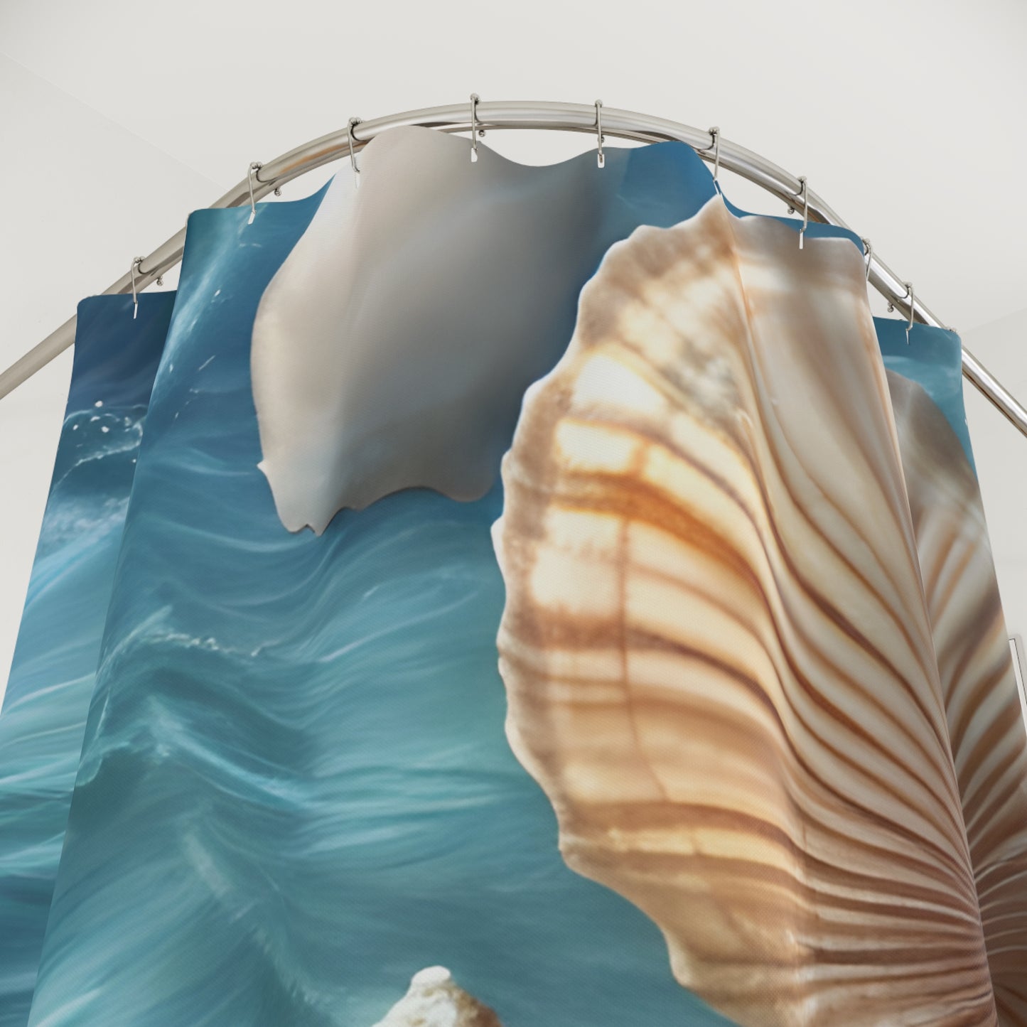 Ocean Seashells Polyester Shower Curtain