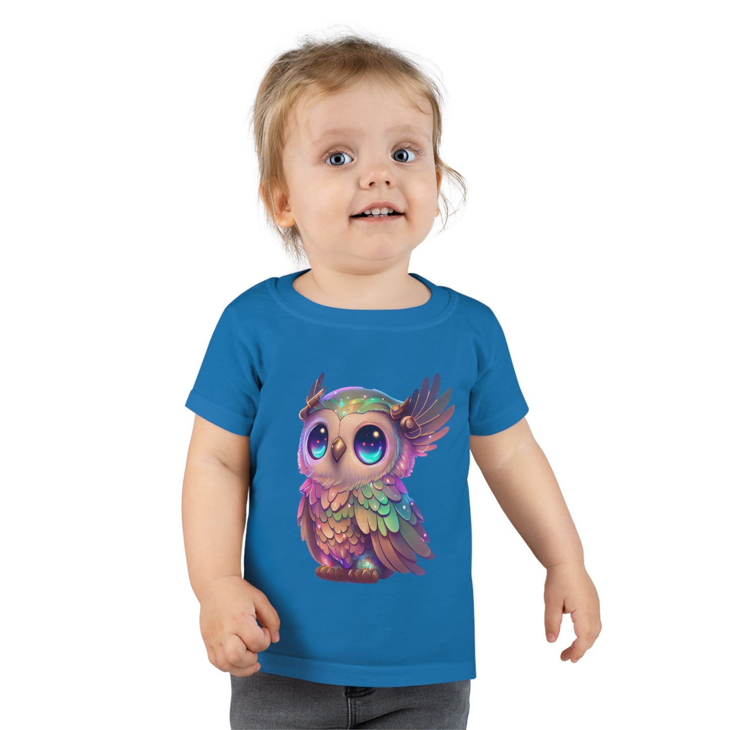 Iridescent Owl Toddler T-shirt, Sizes 2T-6T