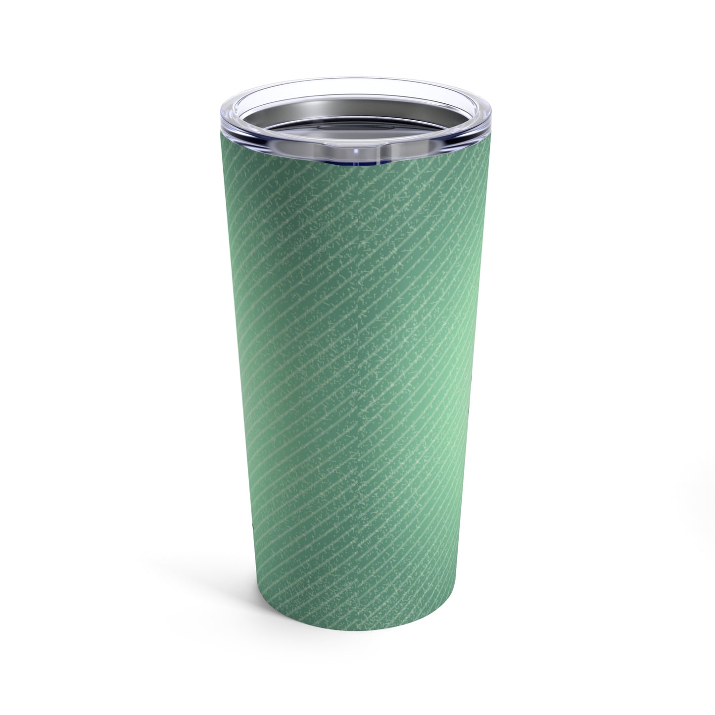 Tumbler - Spiritual Hand with Green Gradient Tumbler 20oz, Stainless Steel and Travel Size, Perfect for On the Road, at the Office, Or Home, Glossy Finish