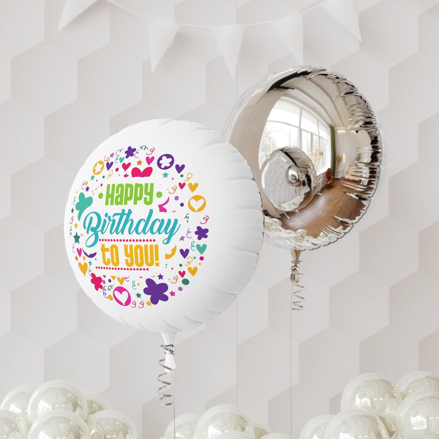 Happy Birthday To You! Mylar Helium Balloon, Can Be Inflated and Deflated Multiple Times, 22"