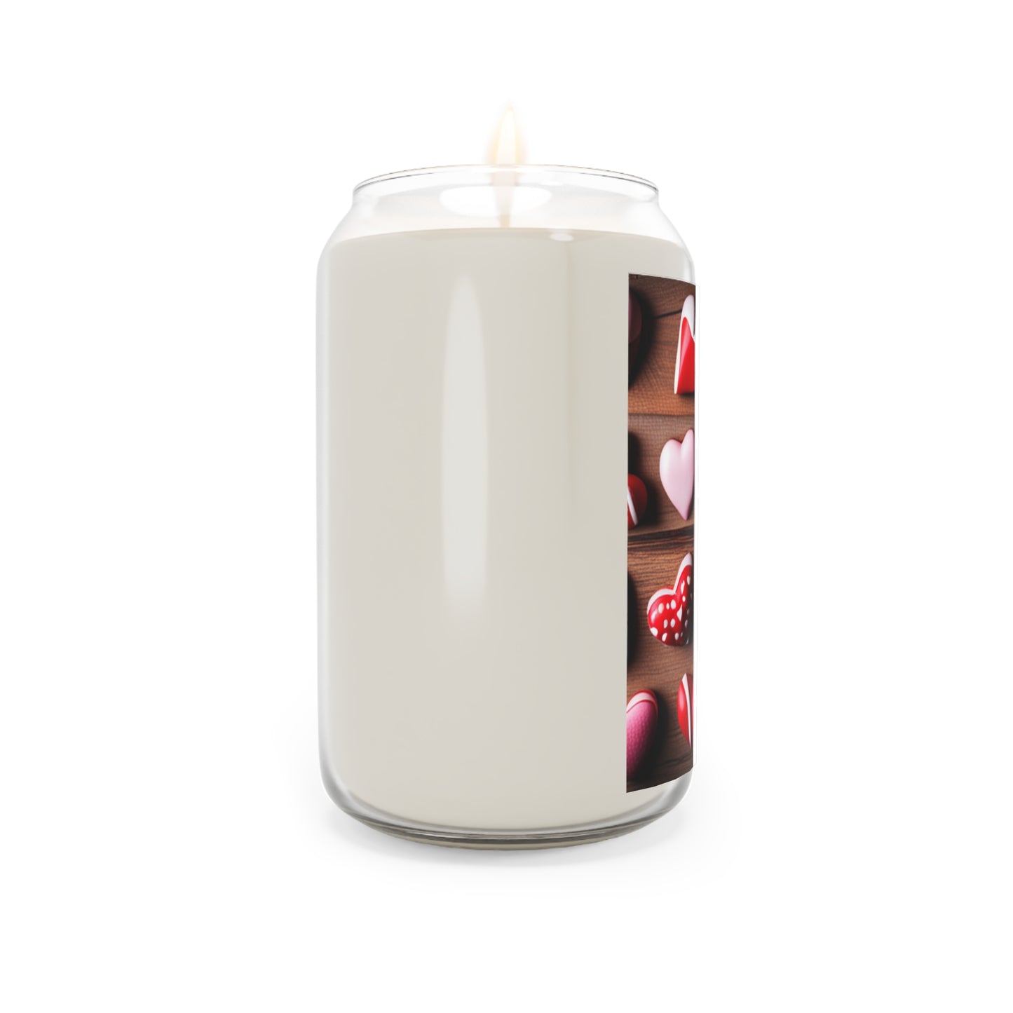 Candy Hearts Scented Candle, Large Size 13.75oz, 3 Scents To Choose From, 100% Cotton Wick