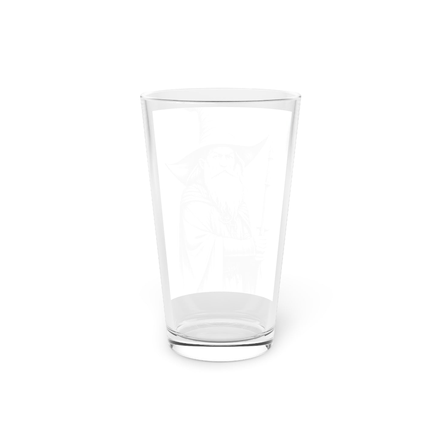 Gaming Wizard Pint Glass, 16oz Clear Glass, Makes for a Perfect Gift!