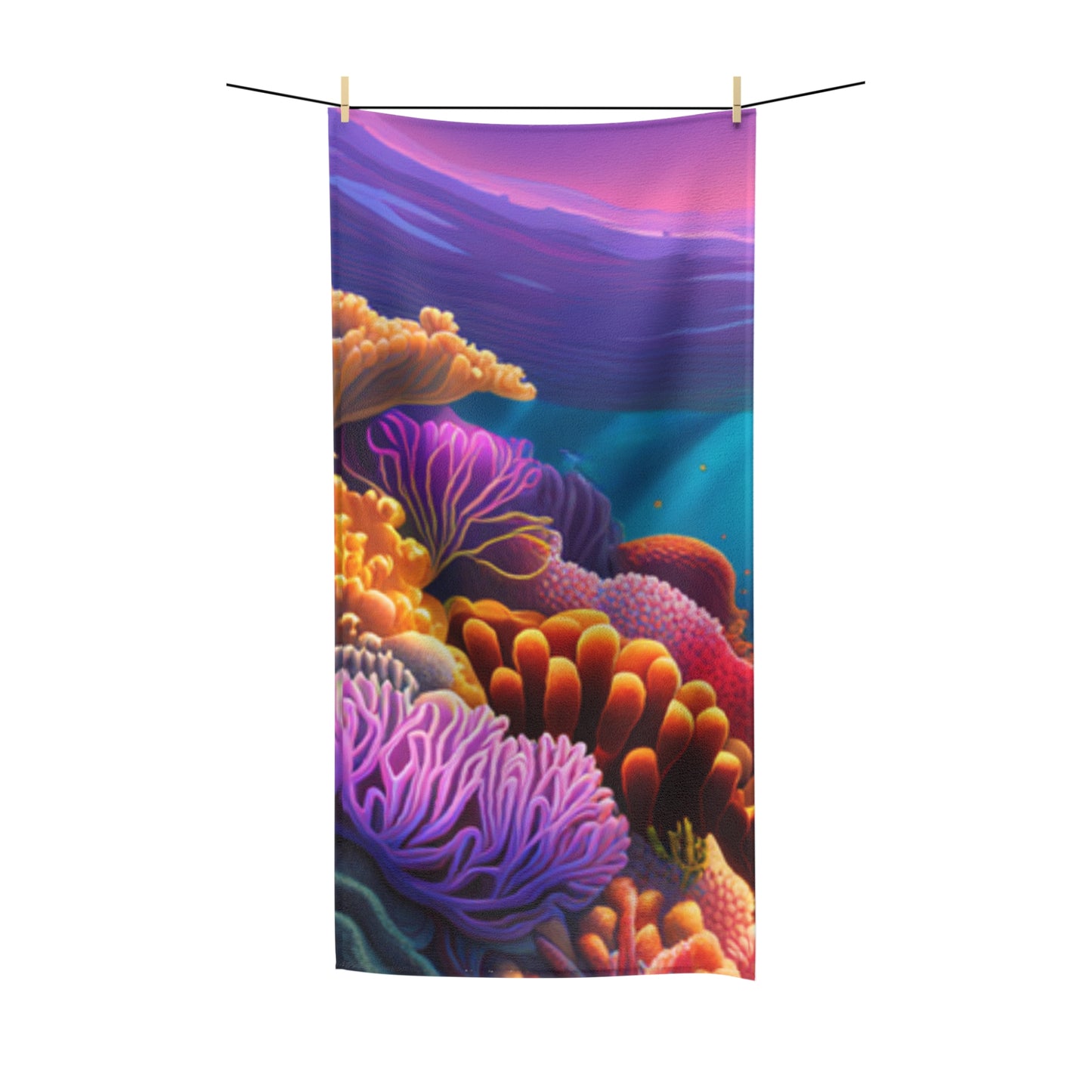 Bath Towel - Coral Reef Polycotton Towel