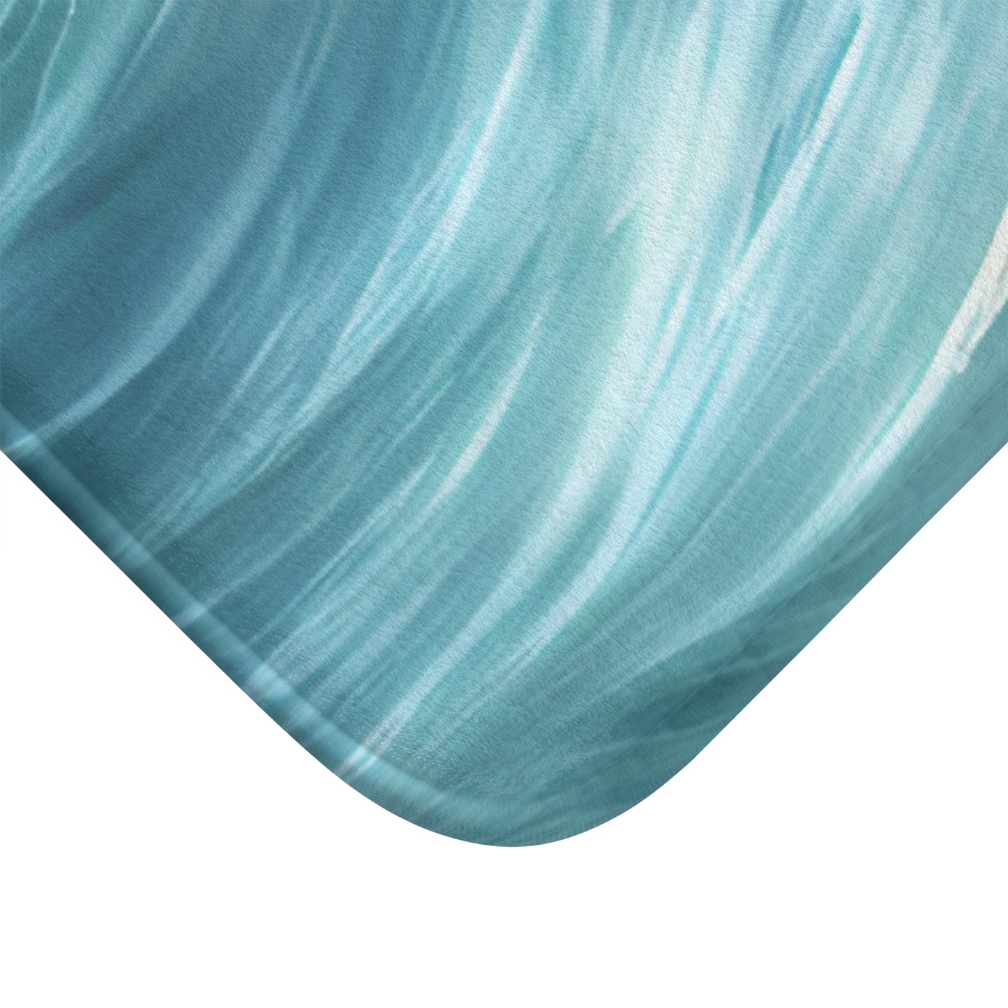 Ocean Seashells Bath Mat 100% Microfiber, Anti-Slip Backing
