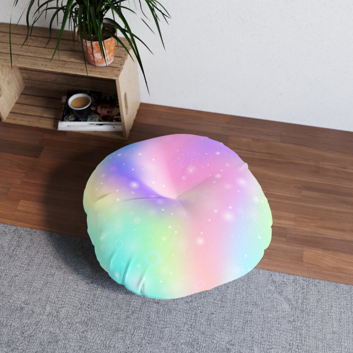 Tufted Floor Pillow, Round, Kid's Floor Pillow For Sitting, Comes in 2 Sizes