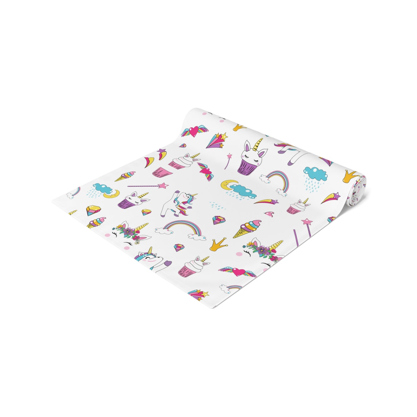 Birthday Unicorn Table Runner (Cotton, Poly), 2 Different Sizes